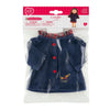 Cappotto natalizio Corolle per bambole, 36 cm