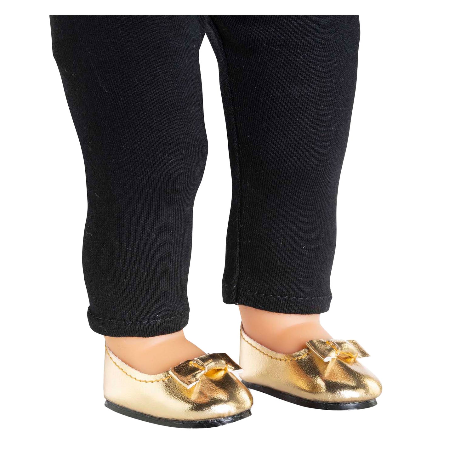 Zapatos de bailarina dorados de Corolle para muñecas, 36 cm
