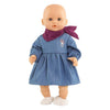 Abito jeans Corolle con sciarpa piccolo esploratore - 30 cm