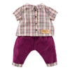 Corolle checked shirt with trousers small explorer - 30cm