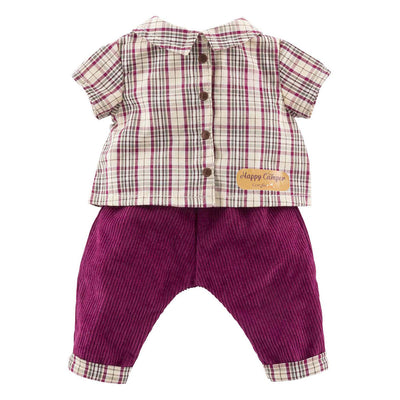 Corolle checked shirt with trousers small explorer - 30cm