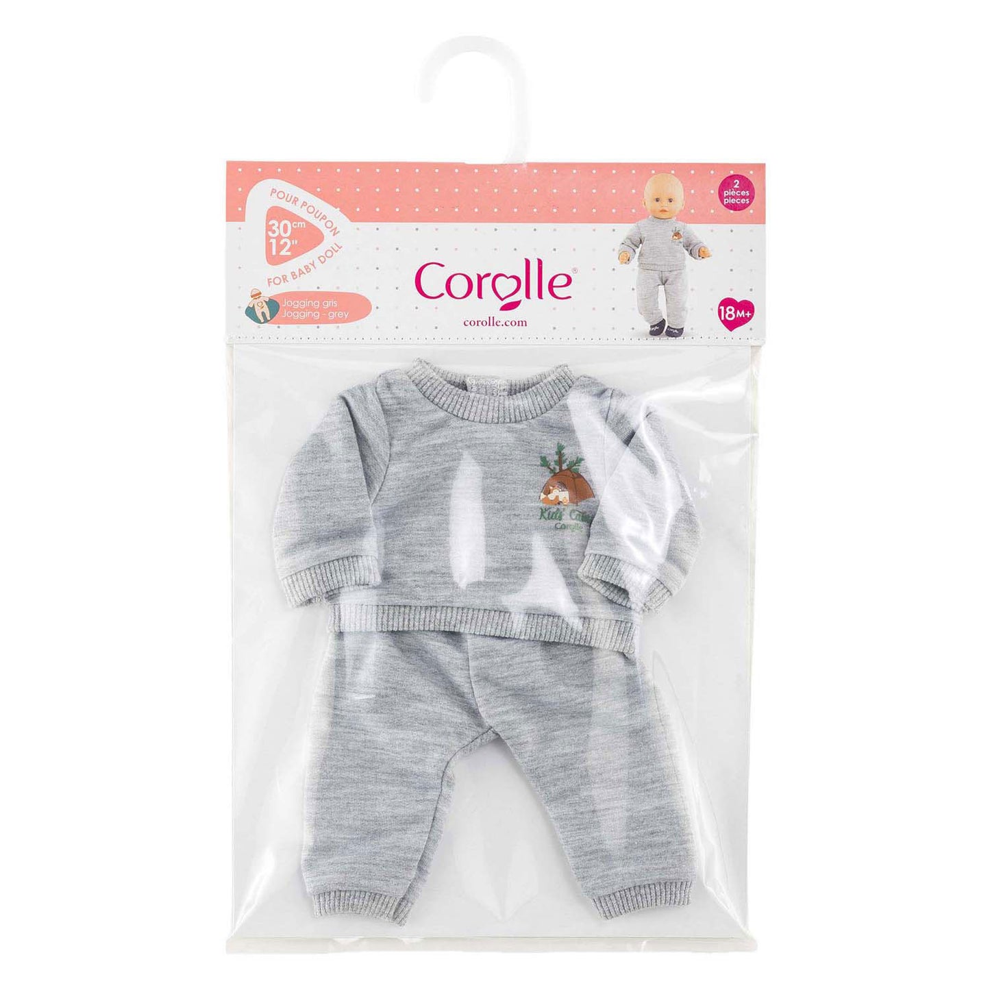 Chándal Corolle gris pequeño explorador - 30cm