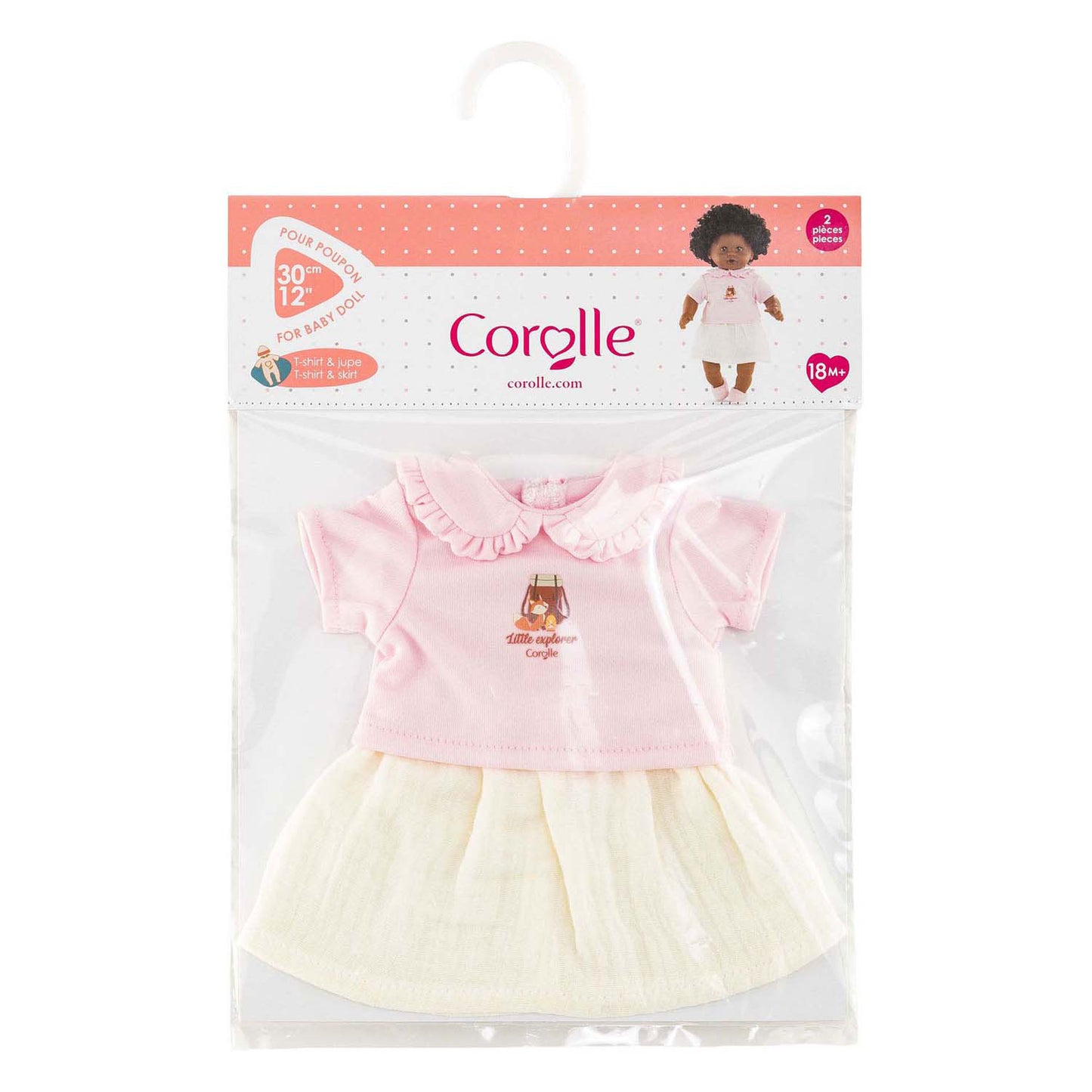 T-shirt Corolle con vestitino piccolo esploratore - 30 cm
