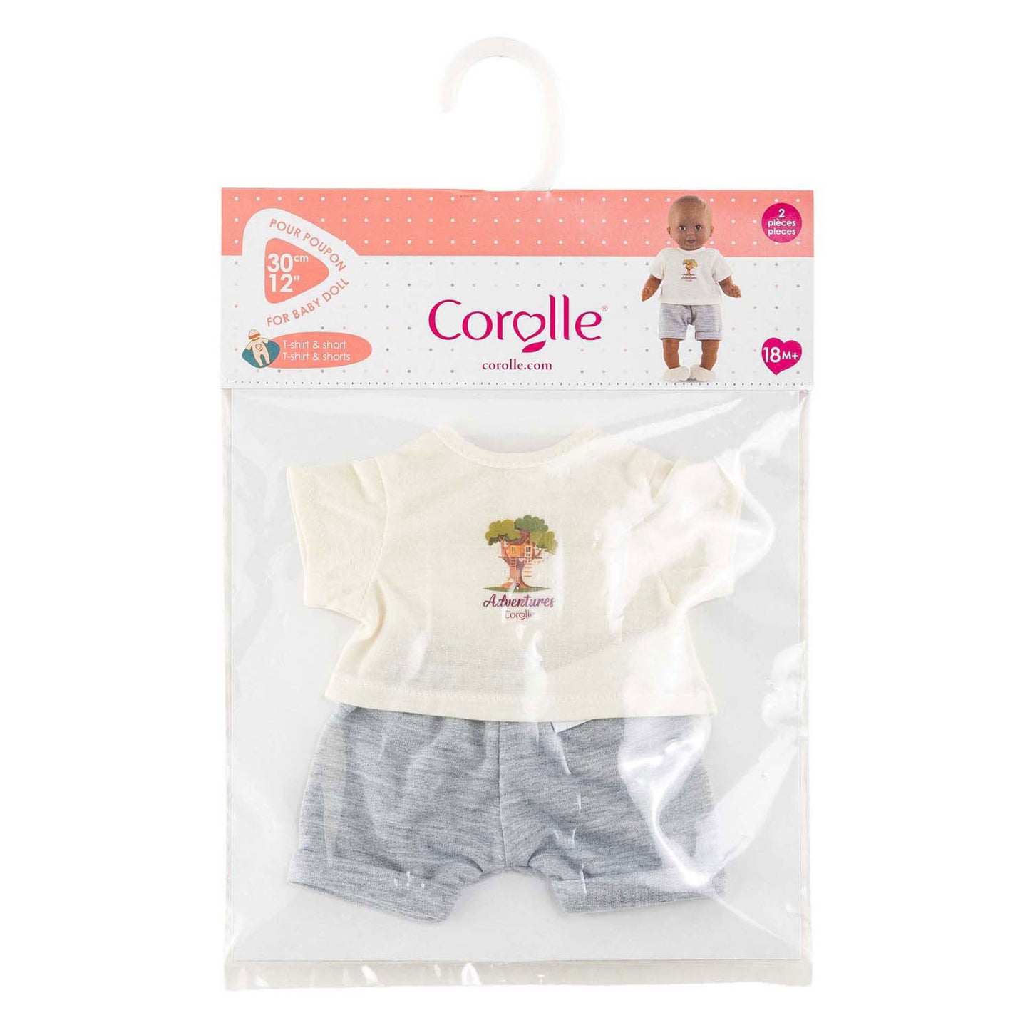 Corolle t-shirt with shorts small explorer - 30cm