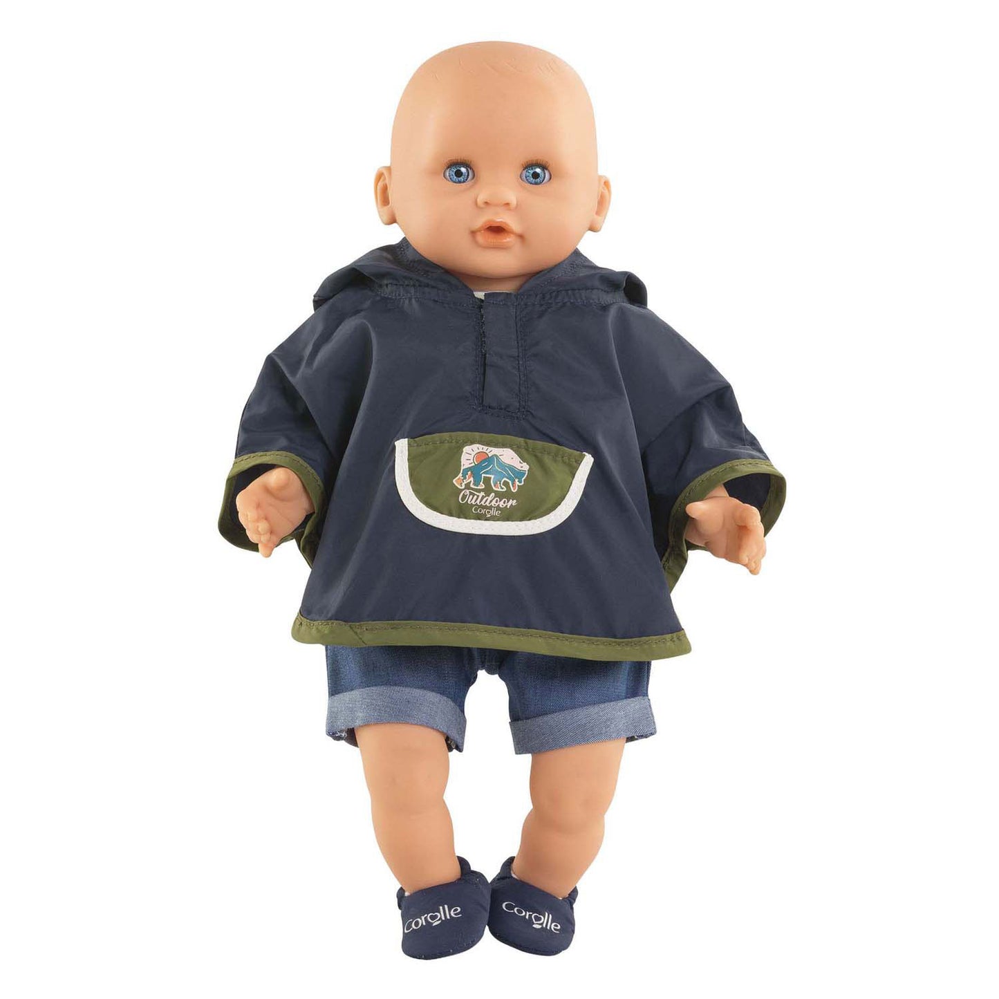 Poncho antipioggia Corolle piccolo esploratore - 30 cm