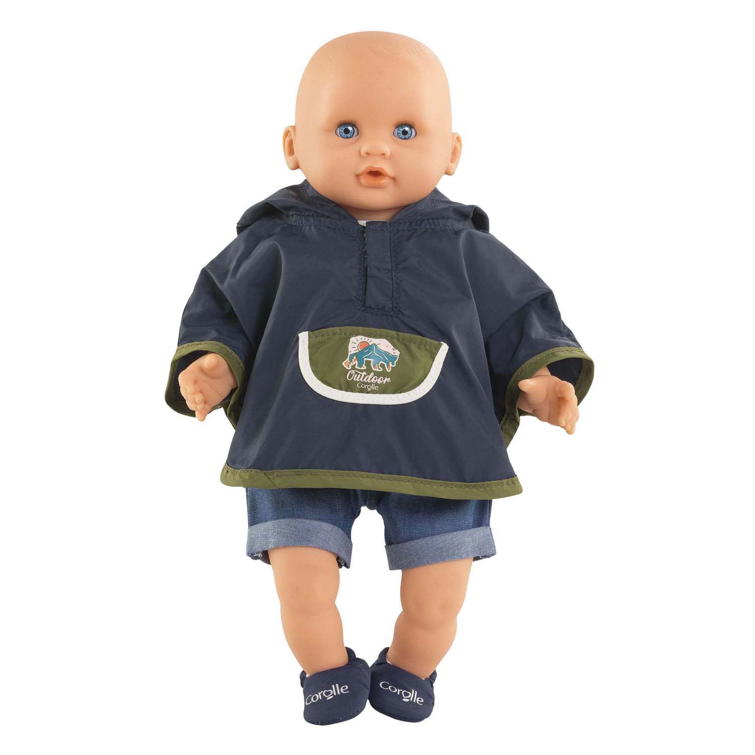 Poncho de lluvia Corolle pequeño explorador - 30cm