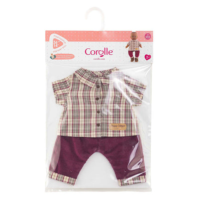 Camicia Corolle a quadri con pantalone piccolo esploratore - 36 cm