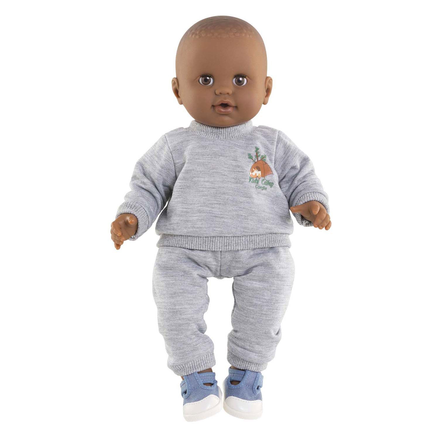 Tuta da jogging Corolle grigia piccolo esploratore - 36 cm
