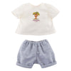 Corolle t-shirt met korte broek kleine ontdekker - 36cm