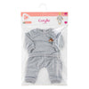 Corolle grijs poppen joggingpak kleine ontdekker - 42cm