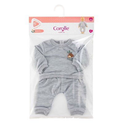 Corolle, tuta da jogging grigia per bambola, piccolo esploratore - 42 cm