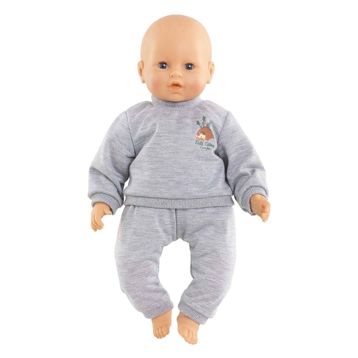Corolle gray doll jogging suit little explorer - 42cm
