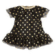 Corolle ma vestito da bambola nero con pois dorati - 36 cm