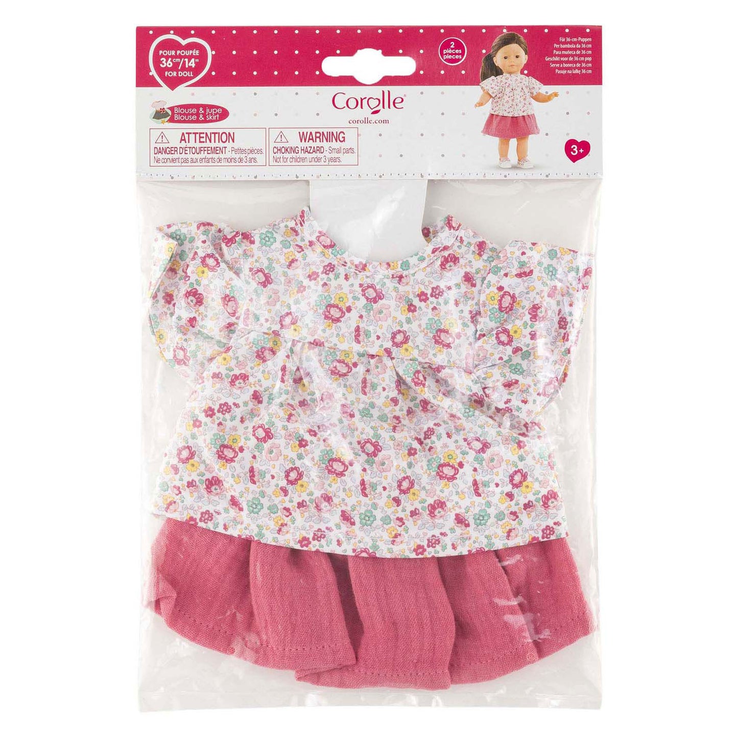 Camicetta e gonna per bambola Corolle ma - 36 cm