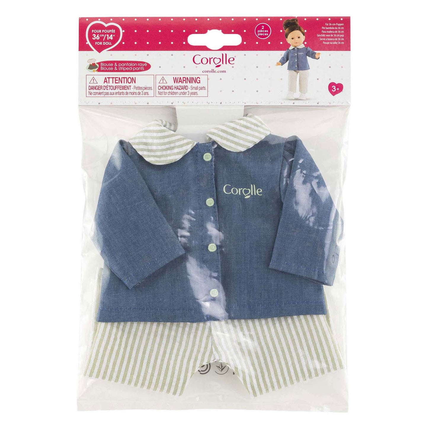 Camicetta e pantaloni per bambola Corolle ma - 36 cm