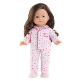 Corolle ma poppenpyjama en slofjes - hartjes - 36cm - afbeelding 3