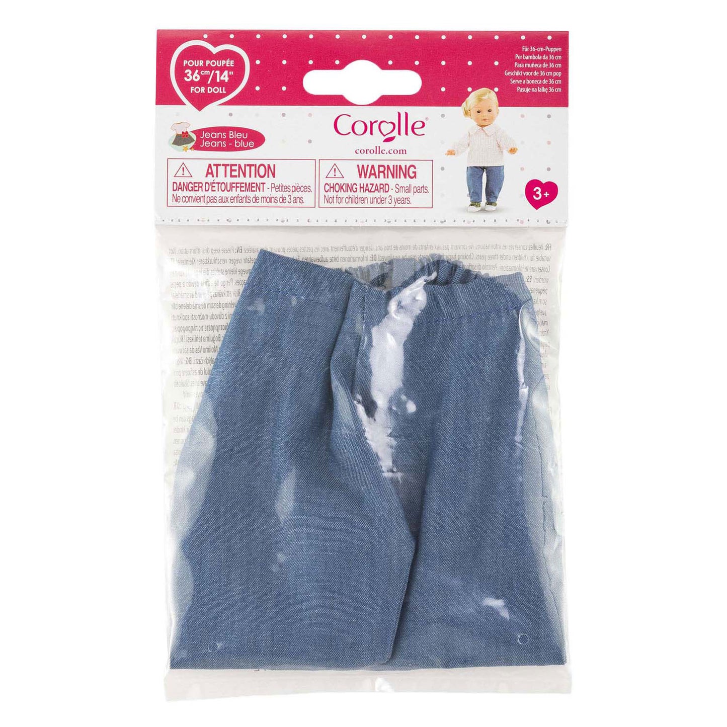 Jeans da bambola blu Corolle ma - 36 cm