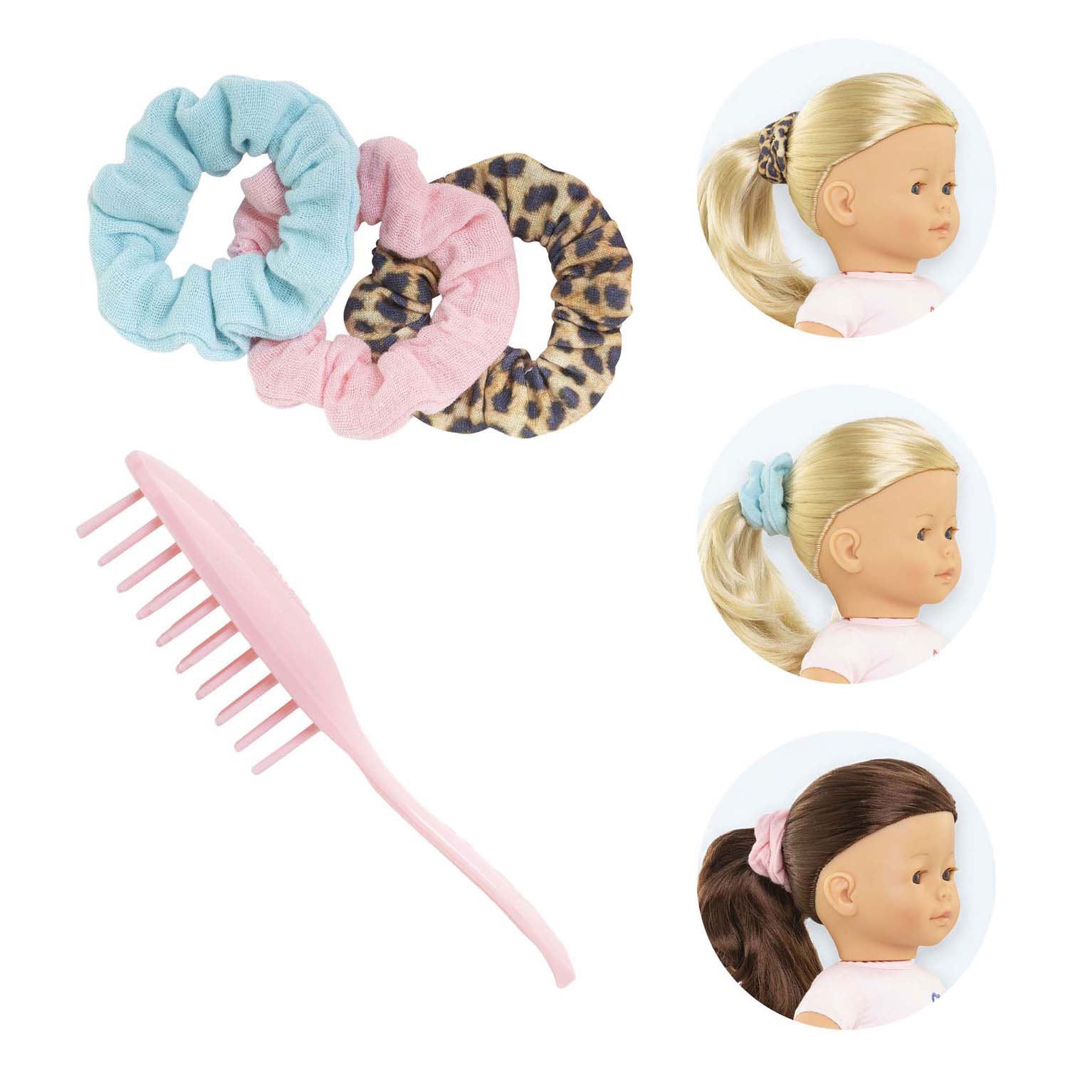 Corolle ma set di spazzola e 3 fasce per capelli - 36 cm