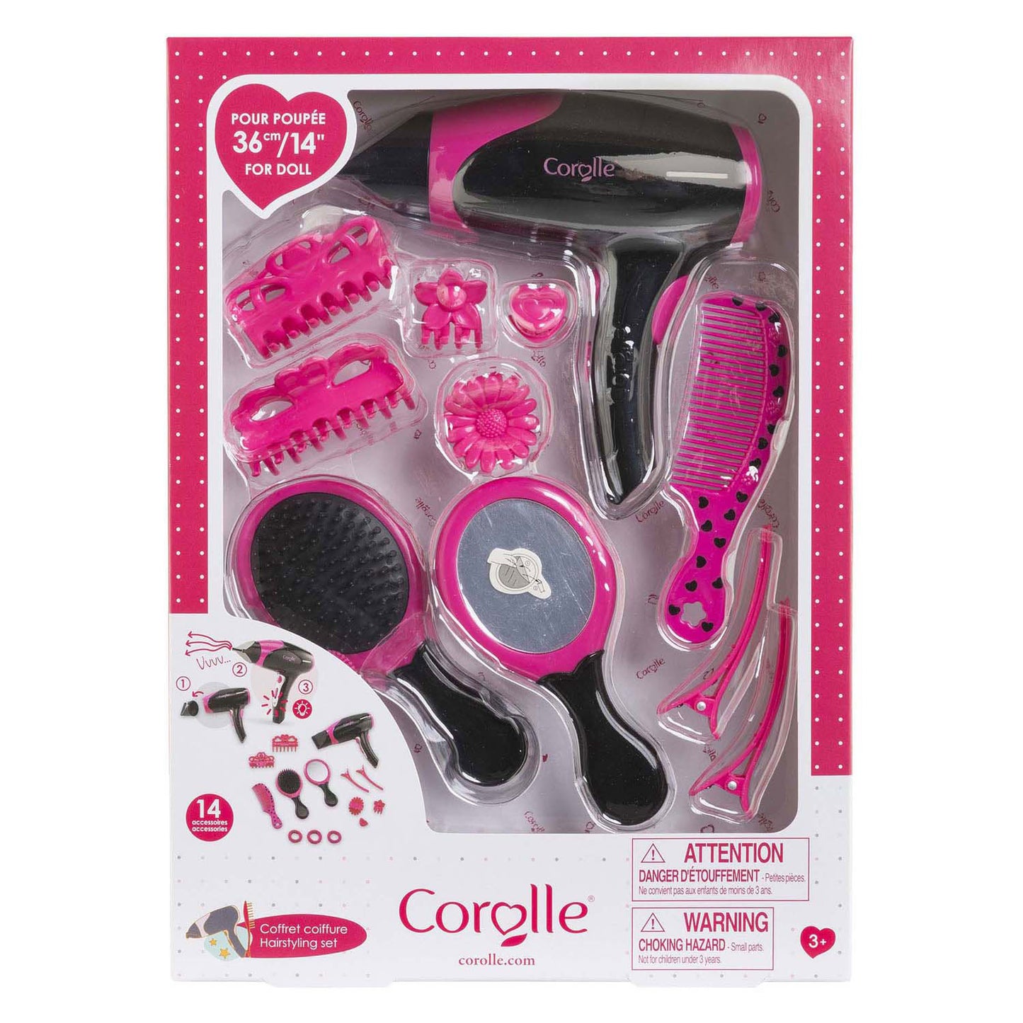Set per la cura dei capelli Corolle ma - 36 cm