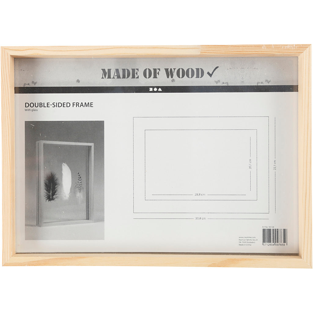 Cornice bifacciale Creative Company, d: 4,5 cm, dimensioni 22,1x30,8 cm, 1 pezzo