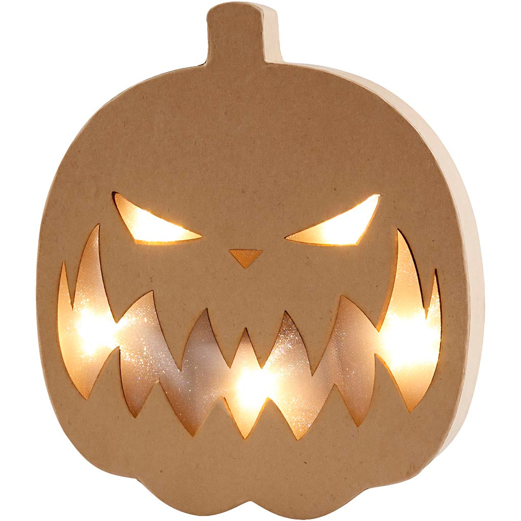 Lampada zucca Creativ Company, h: 25 cm, p: 4 cm, l: 22 cm, 1 pezzo