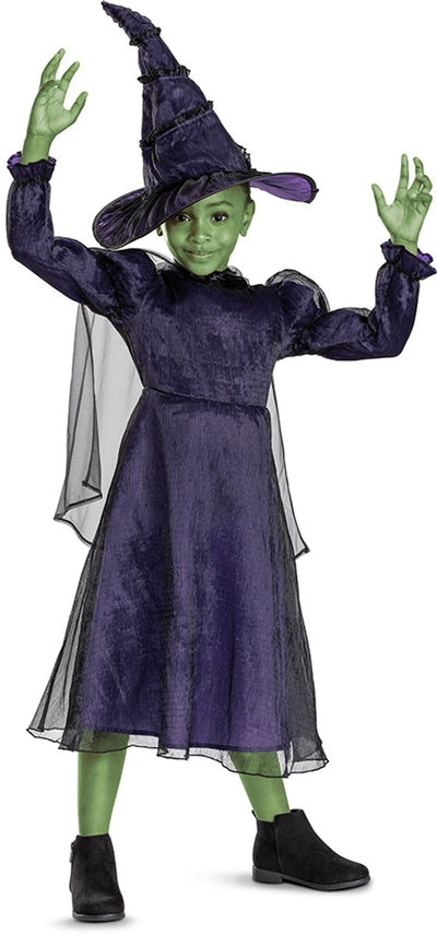 Disfraz malvado (nbc universal), elphaba deluxe, talla xs (3t-4t años), niñas