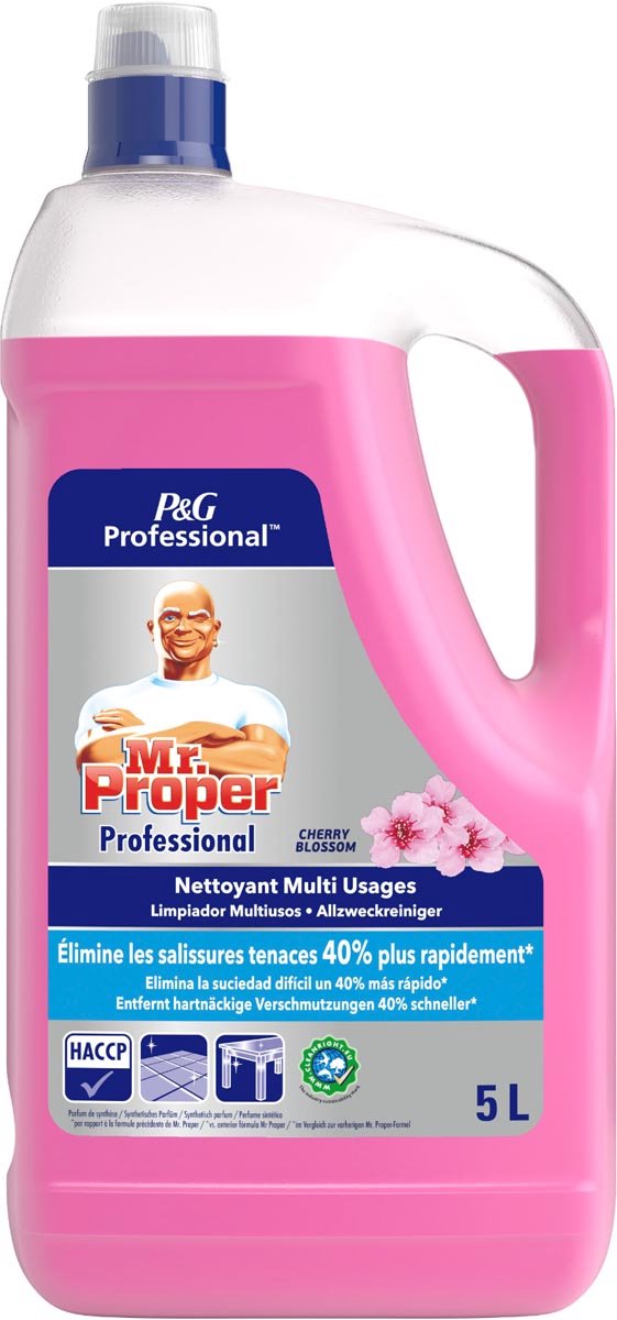 Sr. propre sr. limpiador multiusos adecuado cereza botella 5 litros 8700216258647