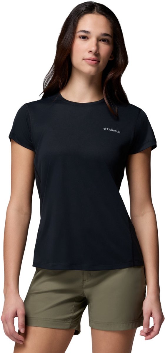 Maglia outdoor Columbia zero regole™ light ss crew da donna - nera