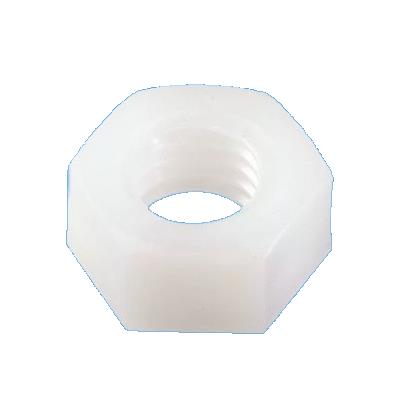 Tuerca blanca m10 d555 934 poliamida 6.6 (nylon) | 500 piezas