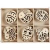 Creativ Company figuras de madera, Pascua, h: 40 mm, espesor 3 mm, 24 piezas 1 caja