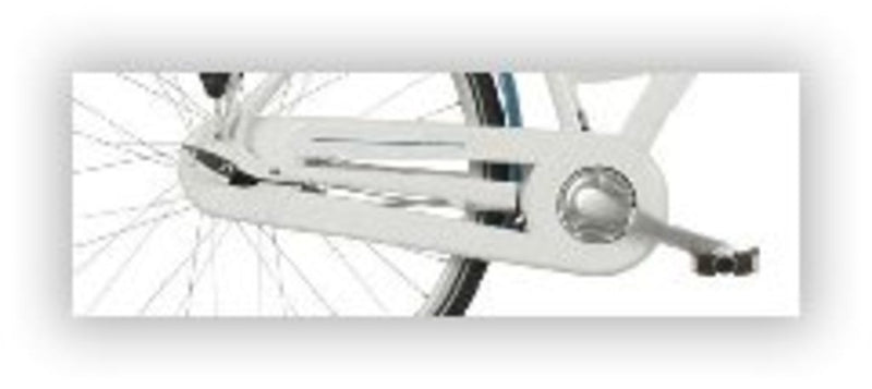 Placa frontal cubrecadena (xcero) blanco + estampado