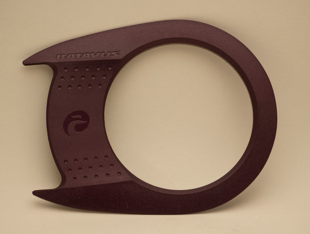 Pantalón Batavus con pieza a presión para protector de cadena (cp-nw).morado-mate