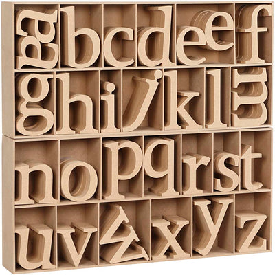 Lettera aziendale Creativ, h: 8 cm, spessore 2 cm, 112 pezzi 1 scatola