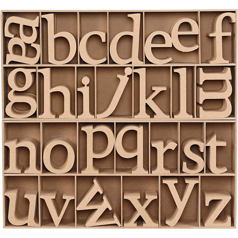 Lettera aziendale Creativ, h: 8 cm, spessore 2 cm, 112 pezzi 1 scatola