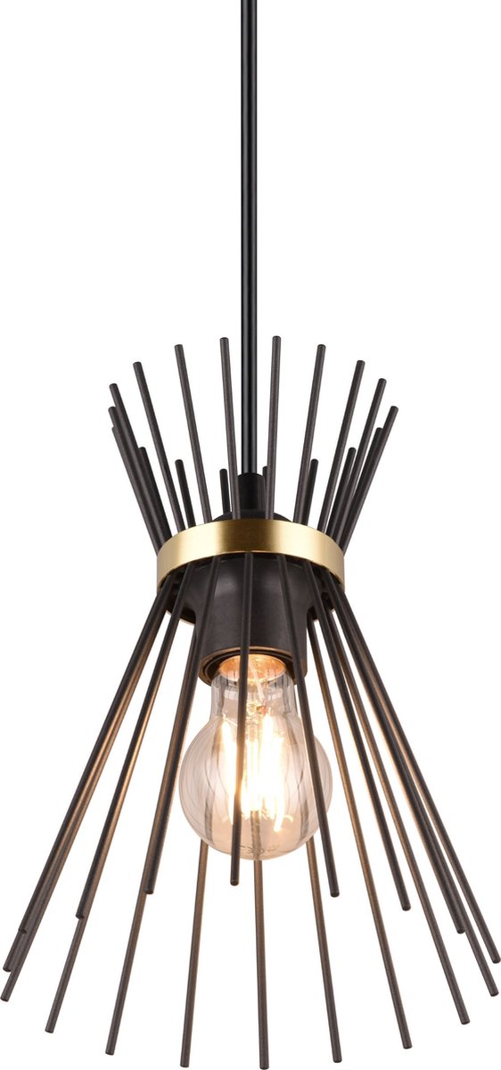 Lampada a sospensione con asta Rl live your light reality - oro nero