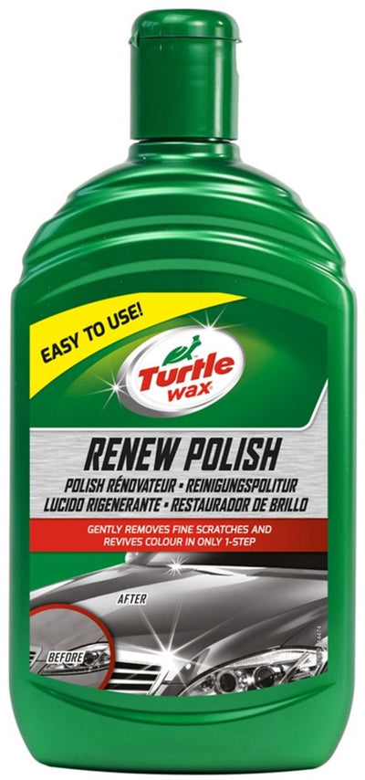Smalto rinnovante Turtle Wax GL - rimuove graffi, rigature e agenti atmosferici - ripristina il colore - per vernici opache e sbiadite - perfetto per le auto più vecchie - 500 ml