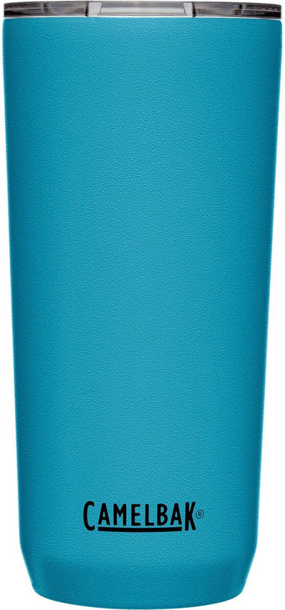 Camelbak vaso termo aislado al vacío - 600 ml - aislamiento de doble pared - sin BPA - fondo de silicona antideslizante - tapa suelta (3 posiciones) - vaso para beber - azul