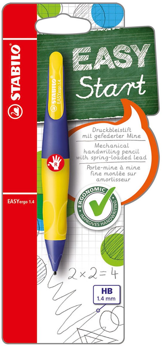 Stabilo Easyergo 1.4 Derecha - NEON GEEL