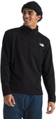 The north face m cedar trail grid fleece 1 - 4 zip suéter de exterior para hombre - tnf black