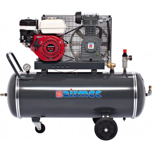 Compresor Airmec crs105 motor gasolina 5.5hp 100ltr