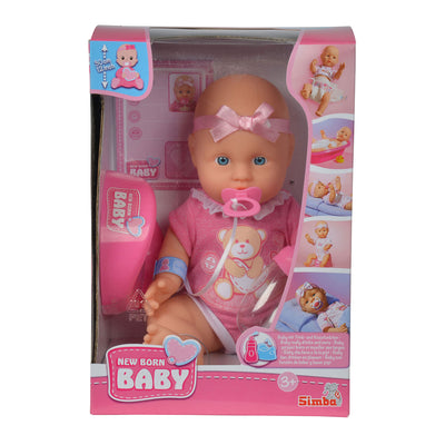 Recién nacido baby baby baby muñeca con accesorios 4dlg.