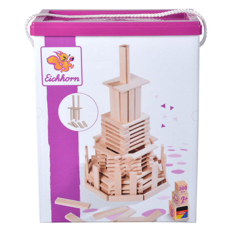 Eichhorn houten bouwplankjes, 200dlg.
