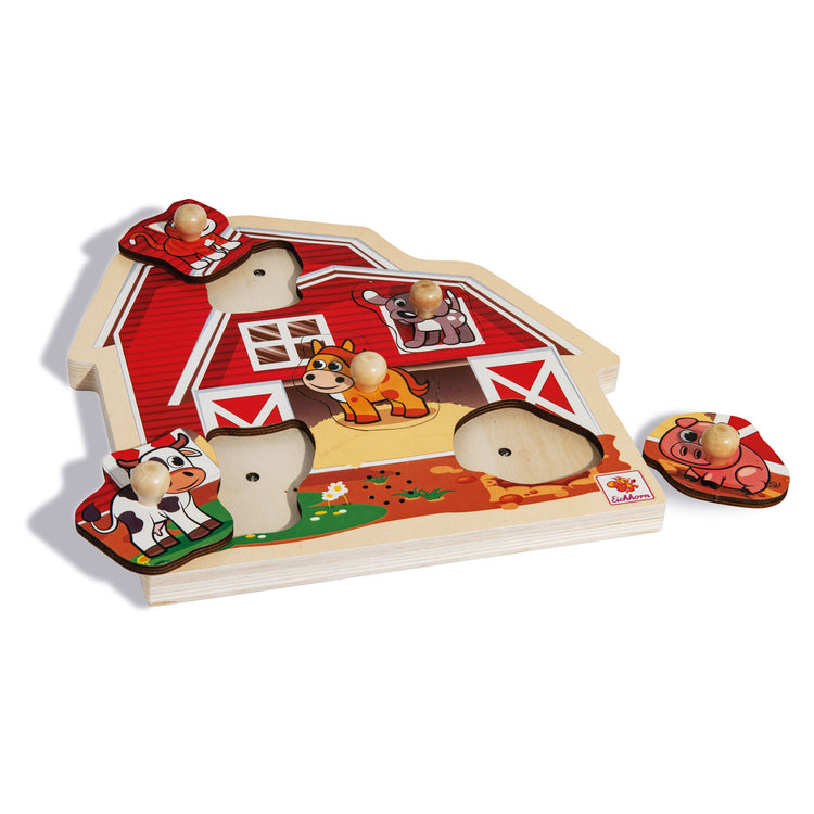 Eichhorn - Nopjenspuzzle in legno con suono 6dlg.