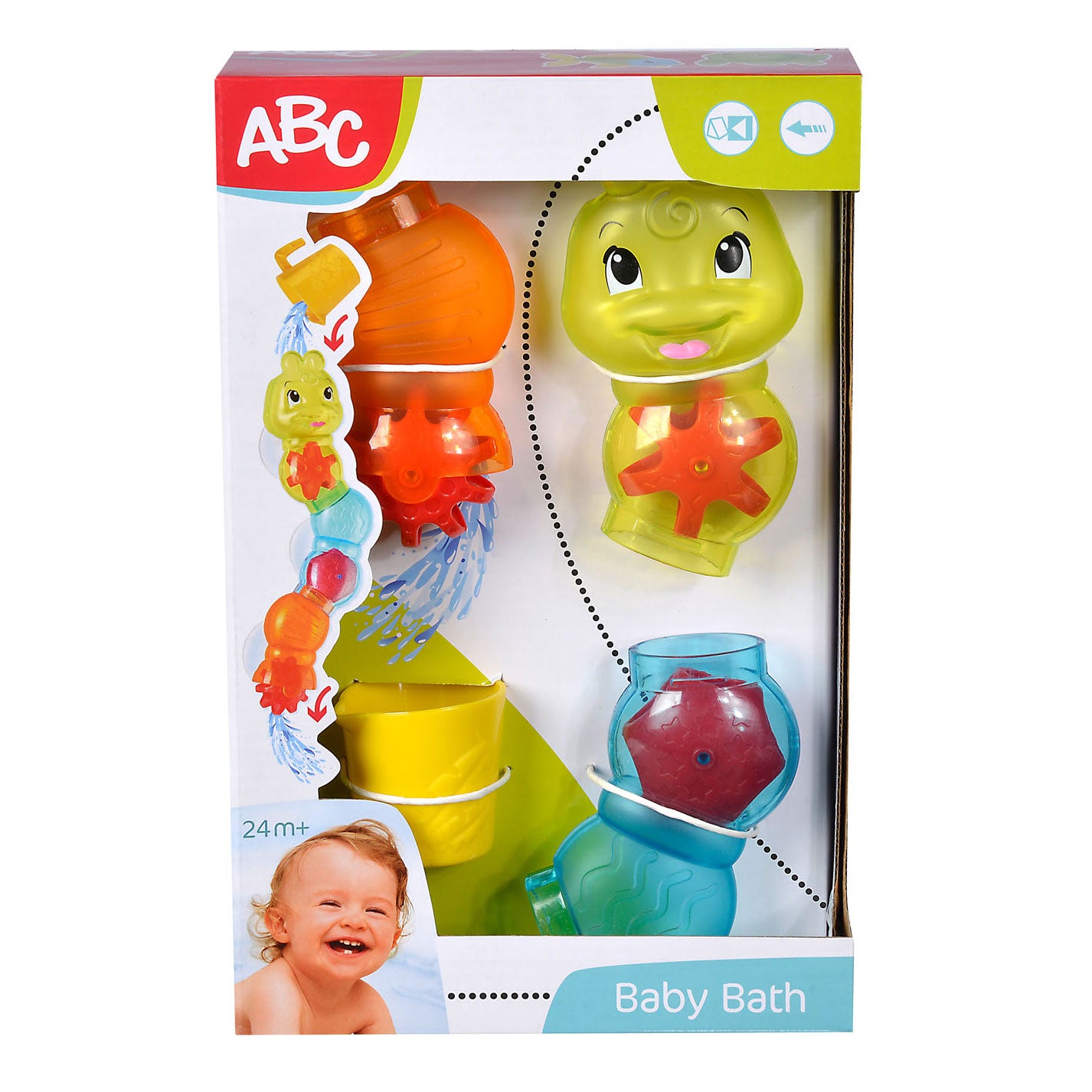 Oruga de juguete de baño ABC