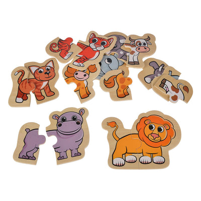 Eichhorn Wooden Animal Puzzle 16 pezzi