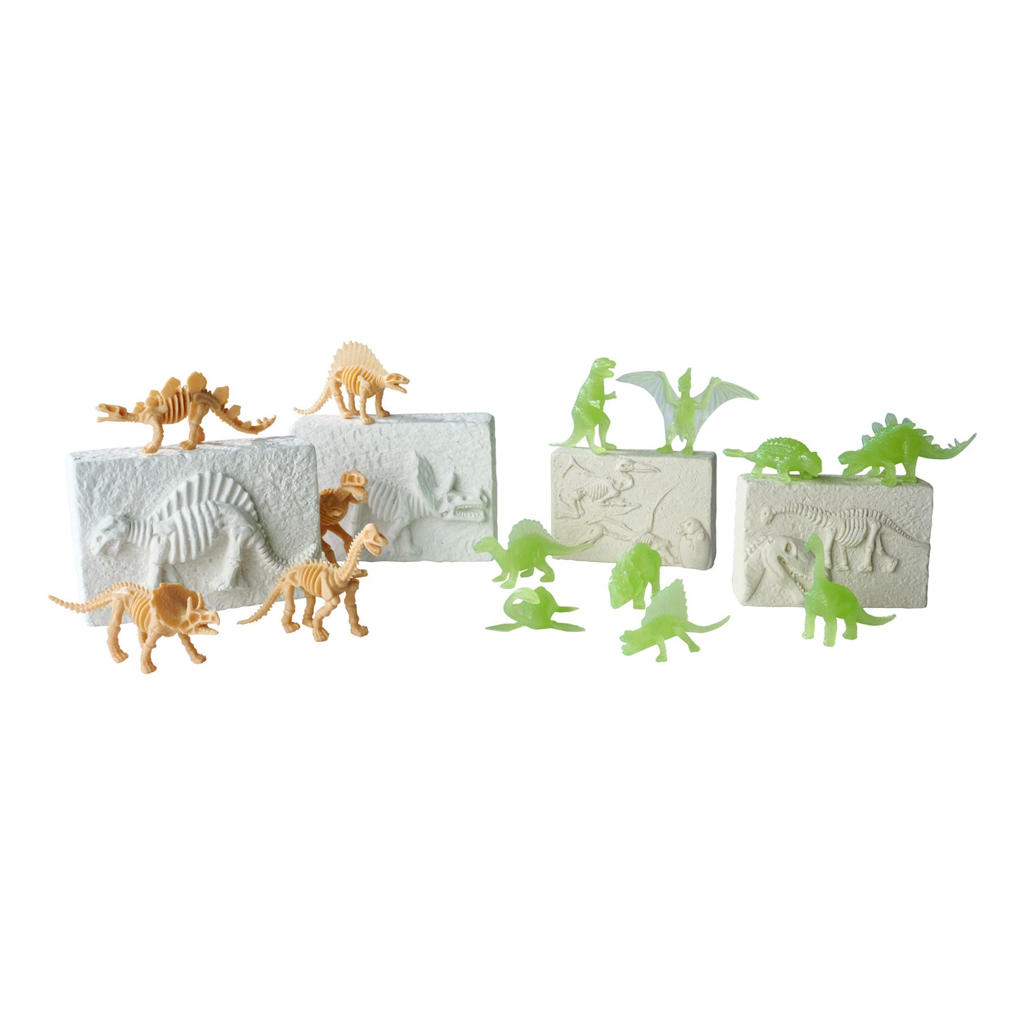 Dino Fossil Bikken Set, 4dlg.