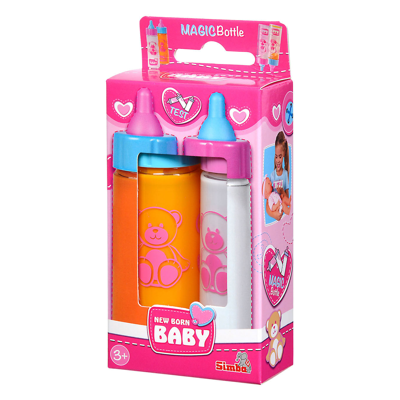 Bottiglie da bere magiche neonate per bambini, 2 °.