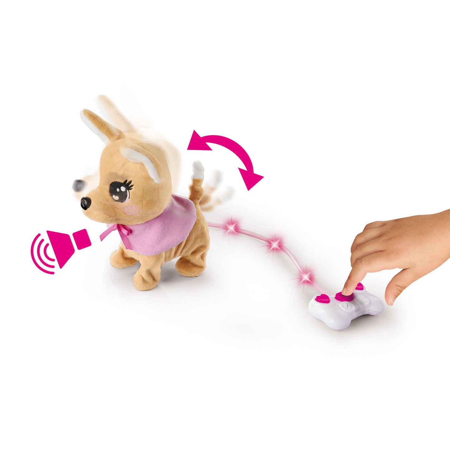 Caminata de perros de chi chi love con control remoto