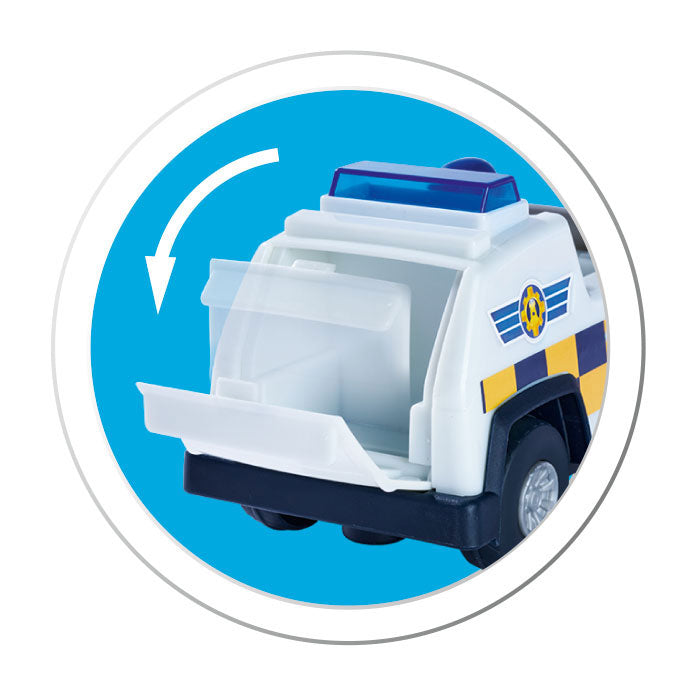 Simba Police 4x4 Jeep con figura de juego
