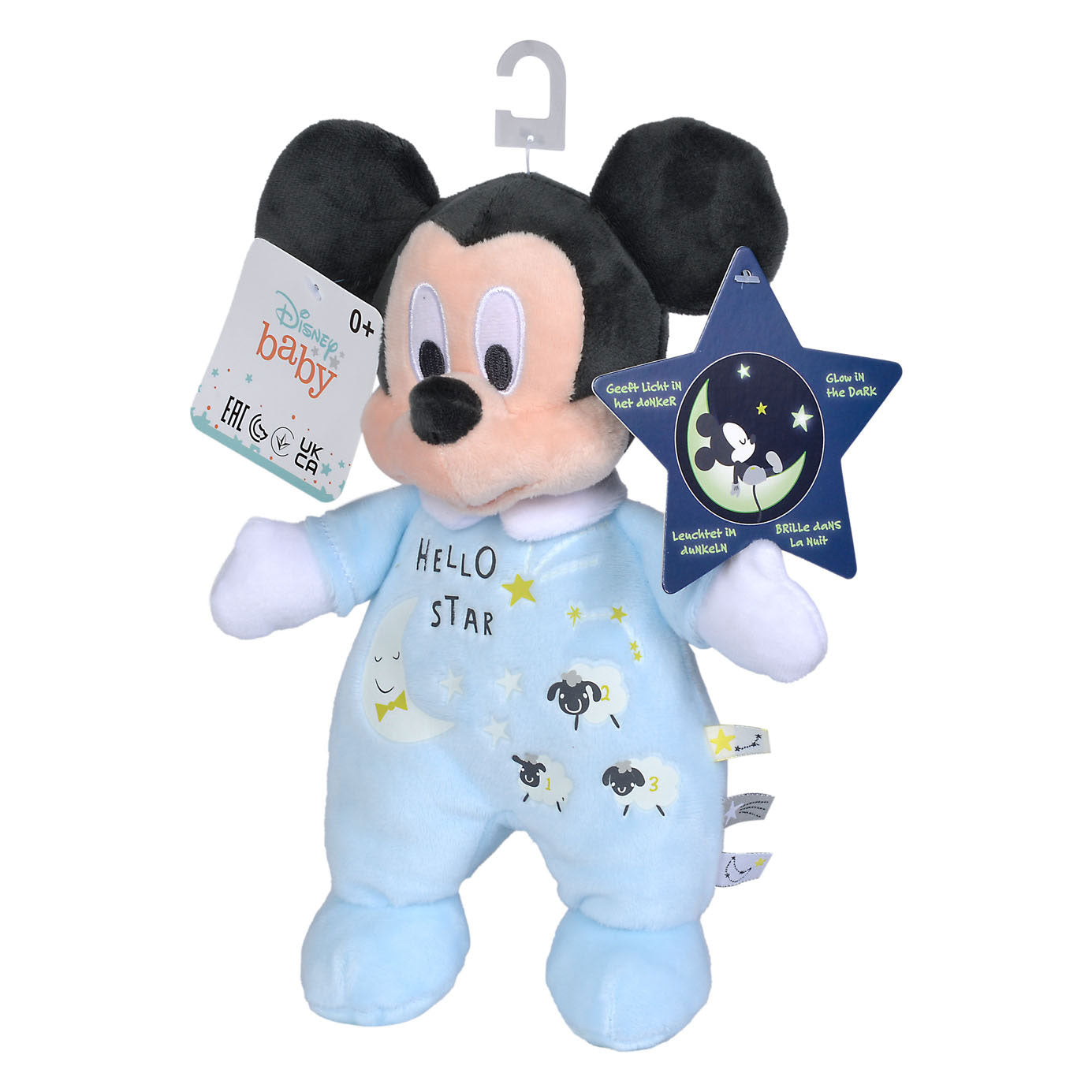 Simba Cuddly Plush Mickey Mouse Night, 25 cm